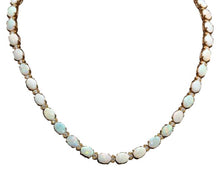 Load image into Gallery viewer, 27.00Ct Natural Australian Opal 14K Solid Yellow Gold Necklace