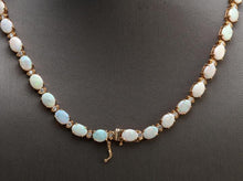 Load image into Gallery viewer, 27.00Ct Natural Australian Opal 14K Solid Yellow Gold Necklace