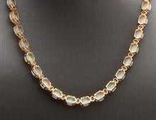 Load image into Gallery viewer, 27.00Ct Natural Australian Opal 14K Solid Yellow Gold Necklace