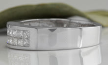Load image into Gallery viewer, Estate 1.20Ct Natural VS1 Diamond 14K Solid White Gold Unisex Ring