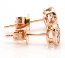 Load image into Gallery viewer, Exquisite 0.25 Carat Natural Diamond 14K Solid Rose Gold Earrings