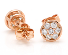 Load image into Gallery viewer, Exquisite 0.25 Carat Natural Diamond 14K Solid Rose Gold Earrings