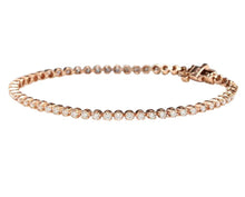 Load image into Gallery viewer, Very Impressive 2.32 Carats Natural Diamond 14K Solid Rose Gold Bracelet